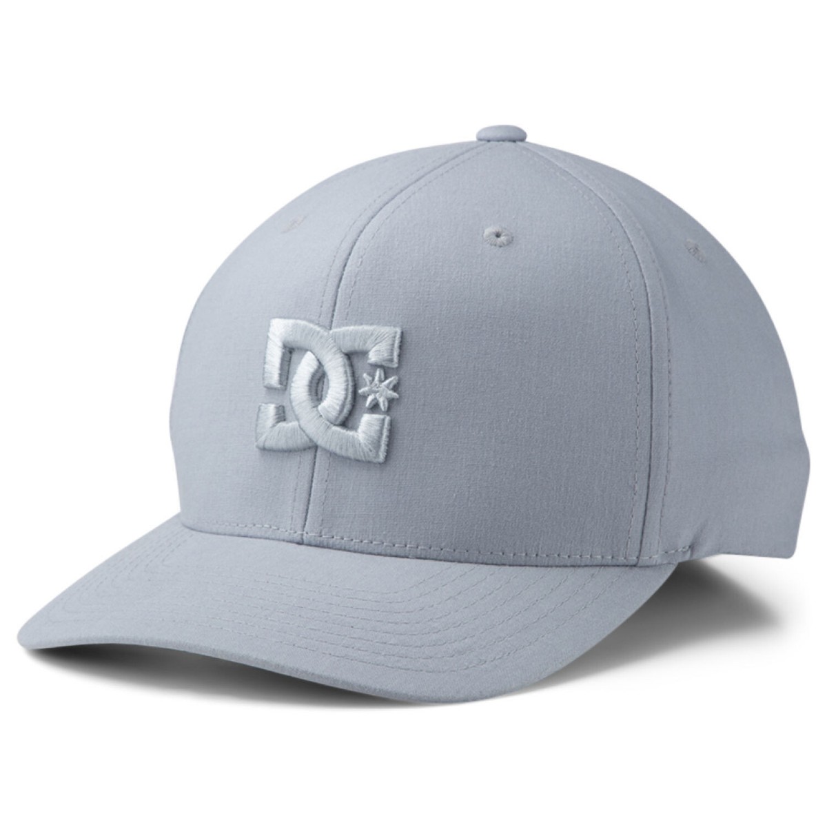 DC Shoes Cap Star TX Monochrome Gray FlexFit Stretch Fit Hat Exclusive
