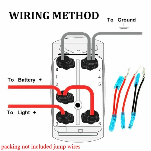 5 Pins LED Laser Rocker Switch Blue Strobe Light On-Off 12V 20A Universal Panel - Picture 7 of 7