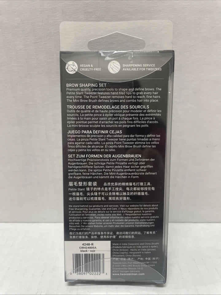Juego de pinzas moldeadoras de cejas Tweezerman Foto 2 de 2