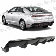 Car Rear Diffuser 6-Fins Bumper Lip Splitter Spoiler Body Kit For Lincoln MKZ MK