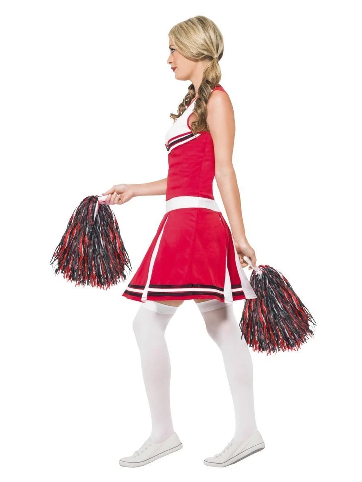 Disfraz de Halloween Smiffys Cheerleader High School Girl Pom Adulto Mujer 40065 Foto 2 de 4
