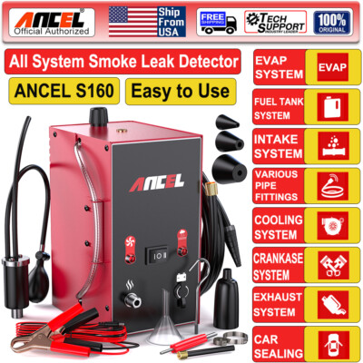 Automotive EVAP Smoke Leak Detector Machine Pipe System Vacuum Diagnostic Tester