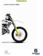 Husqvarna Owners Manual Book Guide 2019 TC 250 & 2019 TX 300