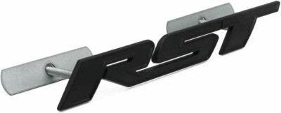 1Pcs New Front Grille RST Logo Emblems Car Truck Badges for Silverado Black