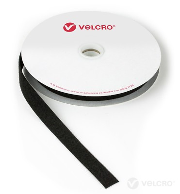VELCRO  MARKENAUFNÄHEN 25mtr ROLLEN KLETTVERSCHLUSS