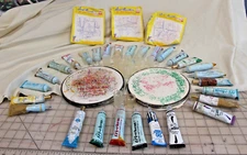 28 Tri-Chem, Artex Vogart Liquid Embroidery Decorator Paint 2 hoops, guards