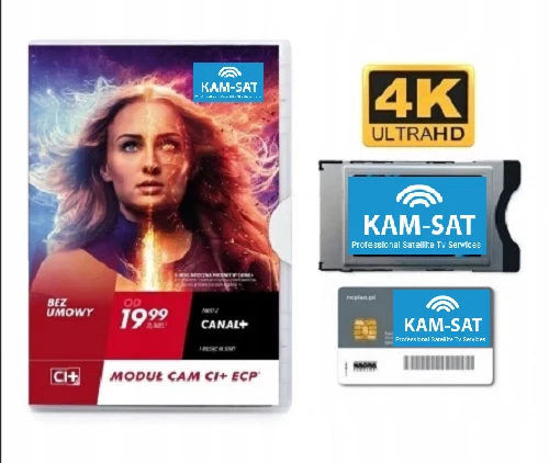 TELEWIZJA NA KARTE BEZ DEKODERA MODUL CI+ ECP Z PAKETTEM NA MIESIAC GRATIS