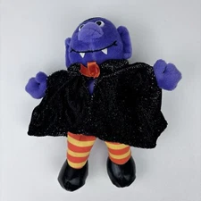 Purple Vampire Monster Bean Plush 10 Inch Stuffed Animal Toy Good Preowned