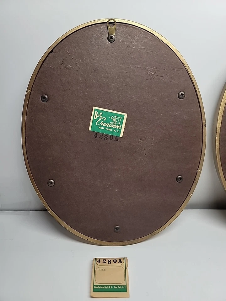 2 Marcos Depositato Italia Figuras Escultura sobre Fondo Terciopelo Etiquetas B&S NY DE COLECCIÓN Foto 4 de 4