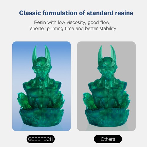 Geeetech Standard Resin 1kg 405nm High Precision six Colors For Resin 3D Printer - Picture 4 of 17