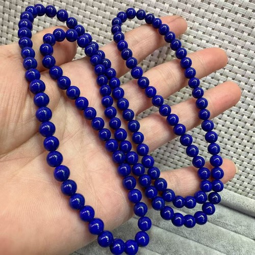 5,5 mm Natürliche Königsblau Lapislazuli Stretch Kristall Perlen Armband AAAAA - Bild 4 von 9