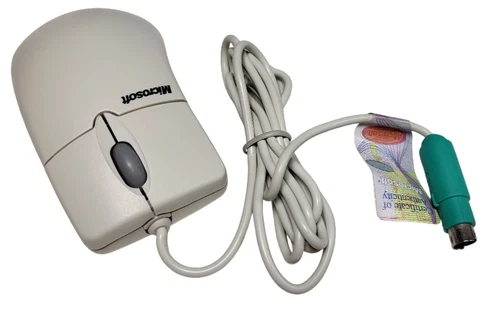 NEUE Microsoft 63618 IntelliMouse 1.1A PS/2 Kugelmaus für Windows
