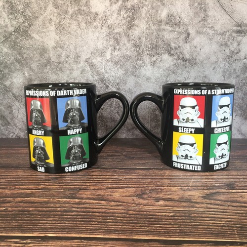 Star Wars Expressions of a Stormtrooper and Darth Vader Set of 2 Coffee Mugs - 第 2/12 張圖片
