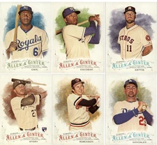 2016 Topps Allen and Ginter Baseball - Base Set Cards - Pick From Card #'s 1-200