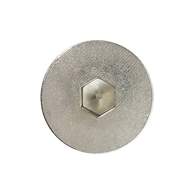 1/4-20 x 3/8 Viti a testa piatta, a brugola, in acciaio inox 18-8 (304), filettatura completa, finitura brillante, 25 pezzi