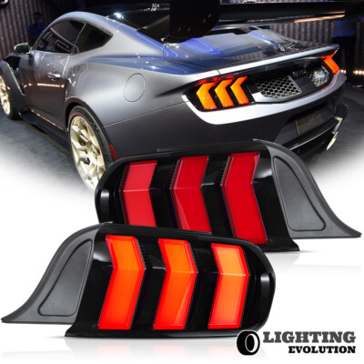 VLAND Tail Lights FULL LED RED For Ford Mustang 2015-2022 Sequential W/5 Modes
