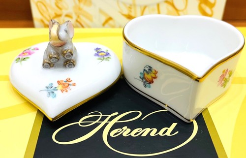 HEREND KIMBERLY MF MUSTER KLEINE SCHMUCKSCHATULLE MIT ELEFANTENFIGUR, BRANDNEU - Bild 9 von 9