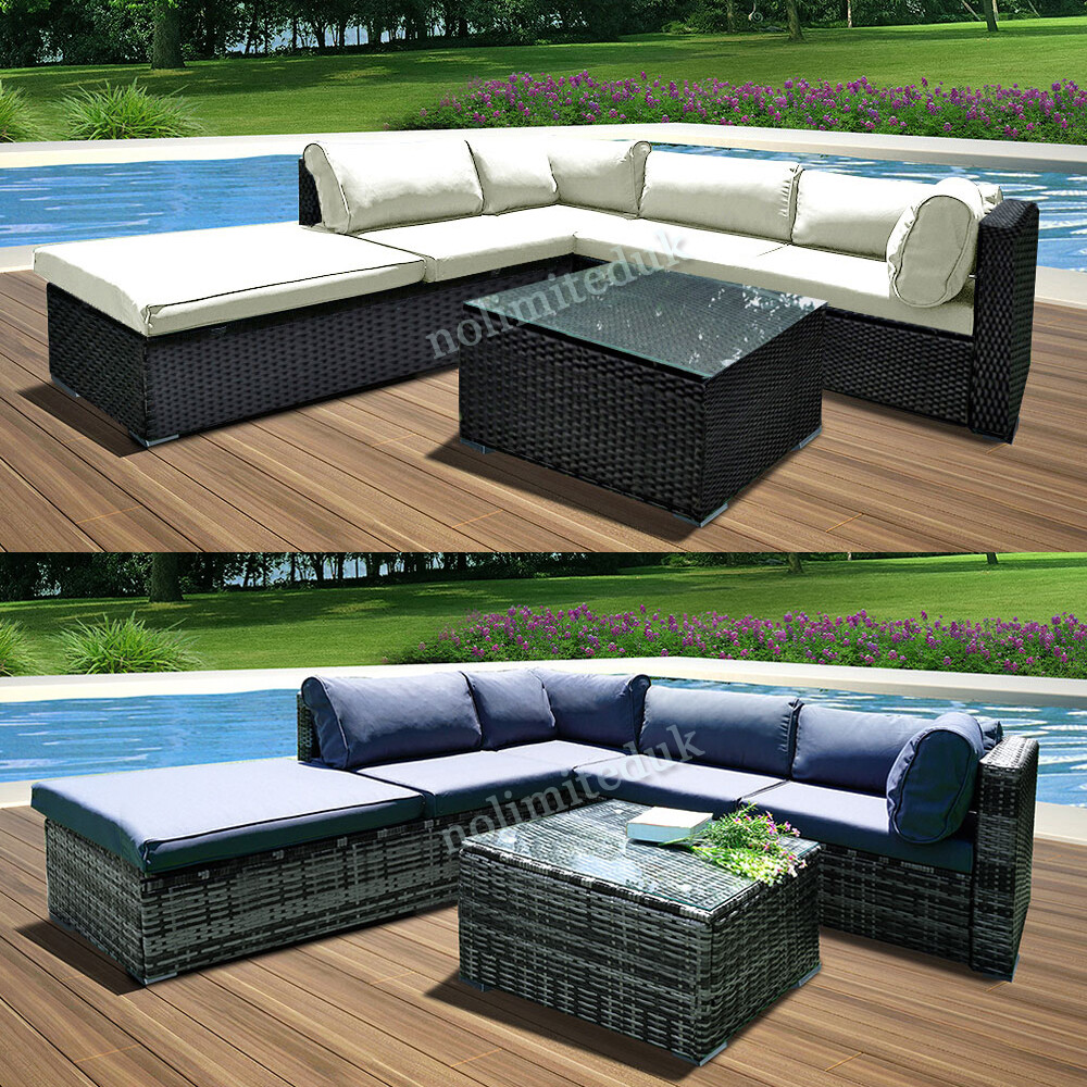 Conservatory Furniture Set Garden Patio Faux Rattan Chair Table