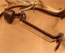 16"/20" BROWN LEATHER RECURVE/ LONG BOW HOLDER HIP/WAIST/SIDE/BELT ARROW QUIVER