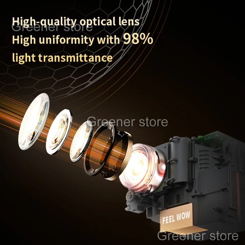Smart 1080P HD 4K Vidéo Projecteur WiFi Bluetooth Portable Bureau Maison Théâtre - Photo 10/16