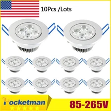 10PCS LED DownLight Dimmable Spotlight Recessed Cabinet Wall Spot Ceiling Lamp