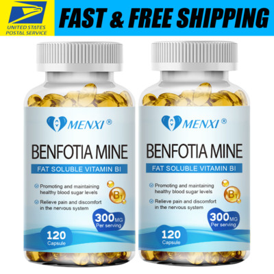 Benfotiamine 300mg (240 Vegetarian Capsules) Vitamin B1 - Gluten Free - Non GMO