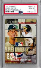 2018 Topps Opening Day Khris Davis MLB Opening Day PSA 10