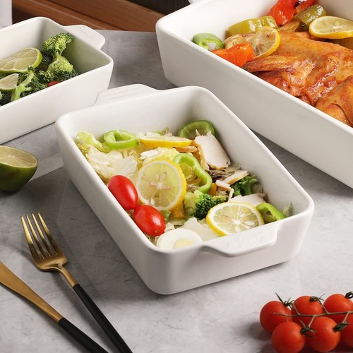 Ceramic Bakeware Set, Rectangular Baking Dish for Oven Lasagna Pans for Cooki... - Picture 3 of 6