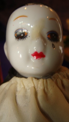 MIME CLOWN MIT ""TRÄNEN EINES CLOWNS"" ~ 8,25"" ~ SEHR GUTER ZUSTAND ~ - Bild 5 von 5