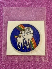Vintage Puffy Stickers 1980s Rainbow Unicor Sticker
