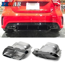 Car Exhaust Pipe Tips For Mercedes Benz W164 W221 W251 W166 A45 W176 CLA45 C117