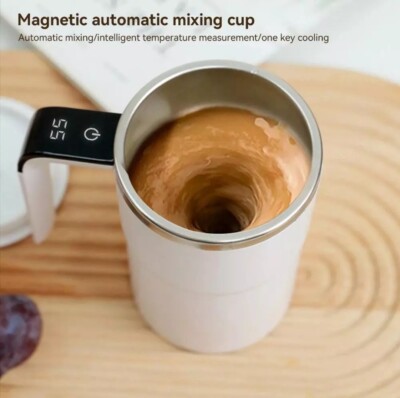 Automatic Magnetic Electric Self Stirring Mug Cup Mixing Coffee Milk Tea Beer