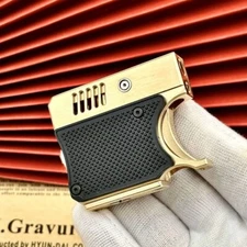 Kerosene Lighter Gun-Shaped Catapult Semi-Automatic Retro Cigarette Lighter NEW