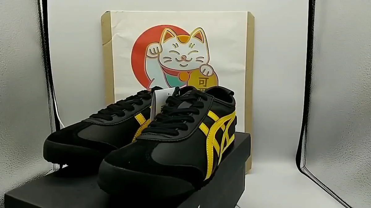 ◆onitsuka tiger◆ Mexico 66 1183A201_003 Onitsuka Tiger MEXICO 66 1183A201-003 BLACK/YELLOW Unisex