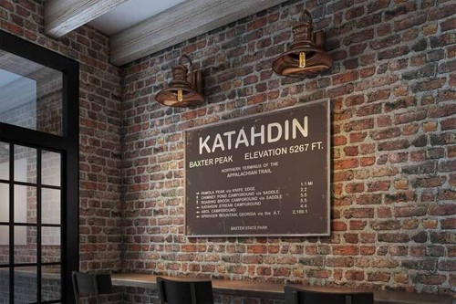 Letrero de senderismo estilo vintage Kathadin Trail - Imagen 2 de 3