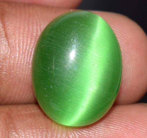Mix Cabochon Brazilian Green Cat's Eye Natural Gemstone Certified Wedding Gift - Foto 41 di 66