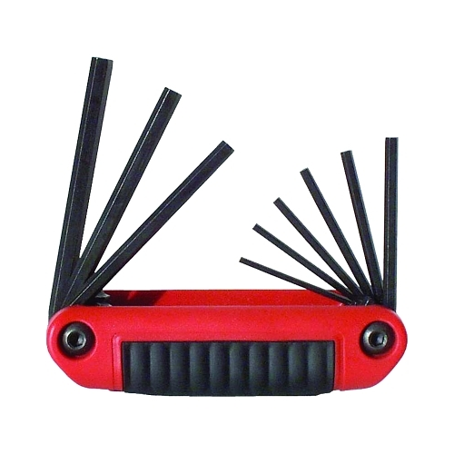 Eklind Tool Ergo-Fold Hex Key Set, 9 Per Set, Hex Tip, Inch - 1 per ST - 25911 - Picture 1 of 1