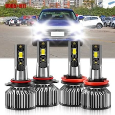 For Honda Accord 2008-2018 4Pcs Front LED Headlight Conversion Bulbs Kit 6500K