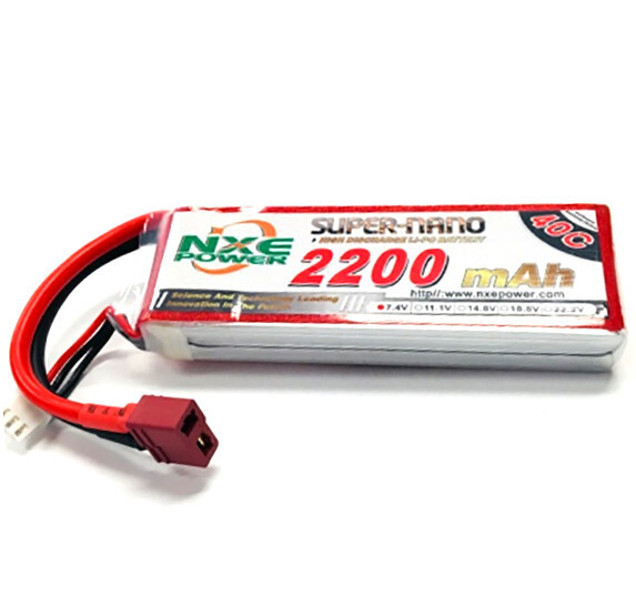 NXE 2S 2200mah 40c RC Hobby Lipo Battery Soft case w/Deans