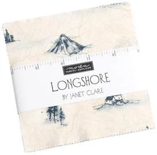 Longshore Moda Charm Pack 42 100% Cotton 5" Precut Fabric Squares