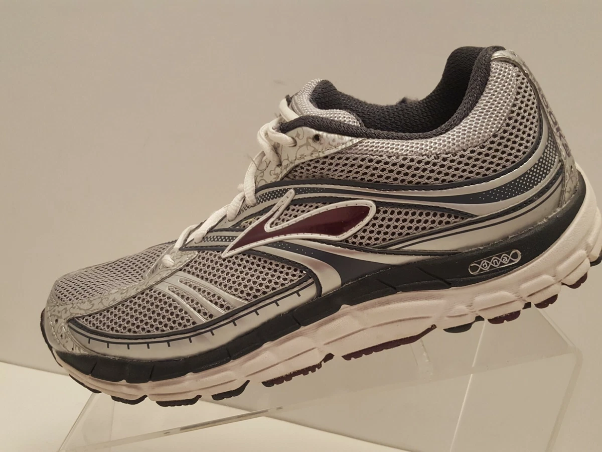 Brooks Addiction 10 Running Shoes Silver Purple Womens Side 9 D
