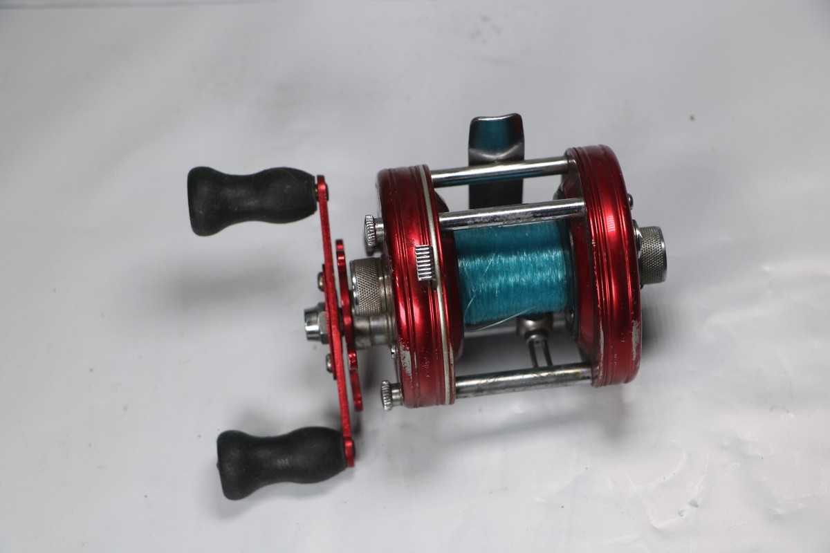 Vintage Abu Ambassadeur 5000 Red 4 Screw Fishing Reel for