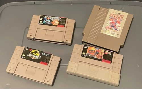 super nintendo games lot bundle