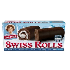 Little Debbie Swiss Rolls, 12 Twin-Wrapped Cake Rolls, 13.0 oz