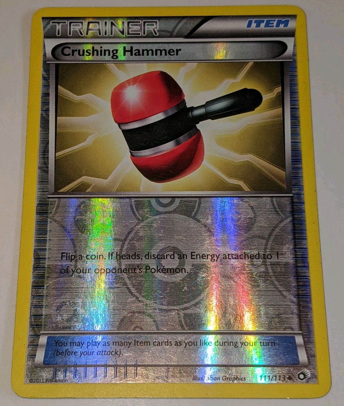 Crushing Hammer 111/113 Legendary Treasures Pokemon TCG Reverse Holo LP
