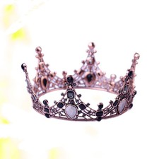 Alloy Cake Decor Crown Topper Multicolor Stylish Birthday Dessert Decoration