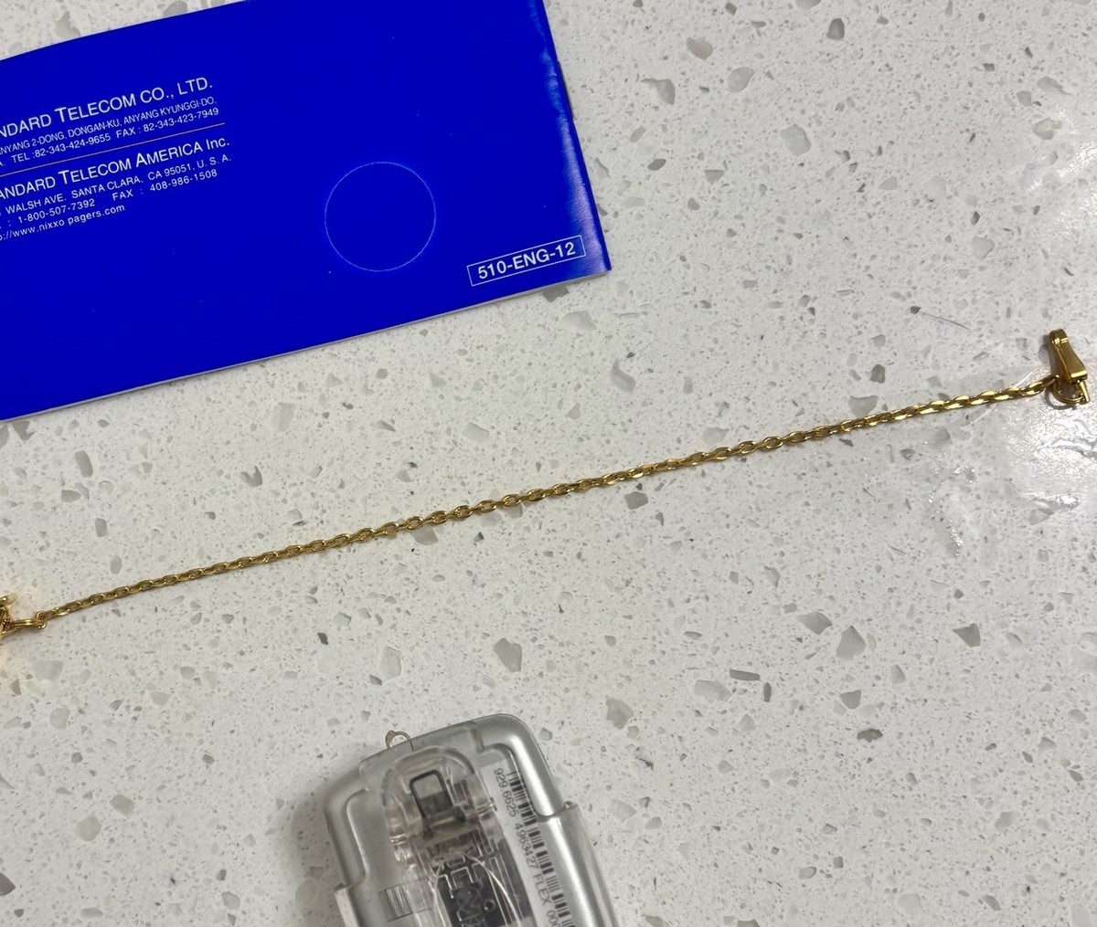 pepereページ Vintage Pager Beeper 90s: NIXXO PLATINUM , + holder Silver& Manual