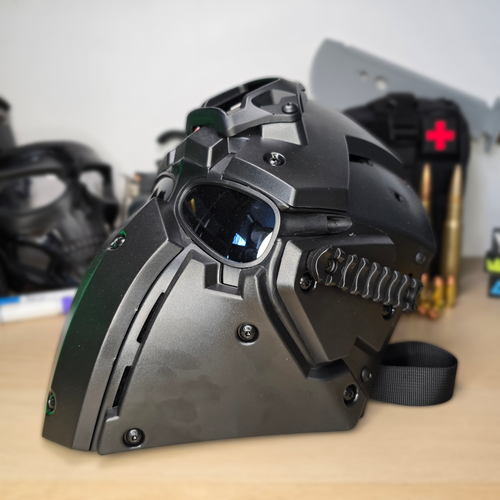 Tarkov DevTac Ronin Helmet Replica | Cosplay Mask Prop + Bonus Loot Bundle - Picture 5 of 8