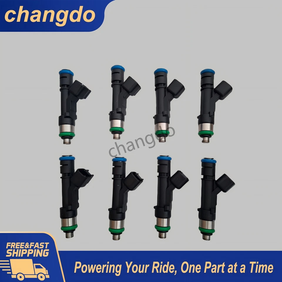 8PCS Original BOSCH Fuel Injectors OEM 0280158138 for 2007-2009 Ford F-150 5.4L Foto 2 de 4