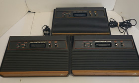 Lot of 3 Atari Consoles (No Power Adapter or Controllers) Working with Issues